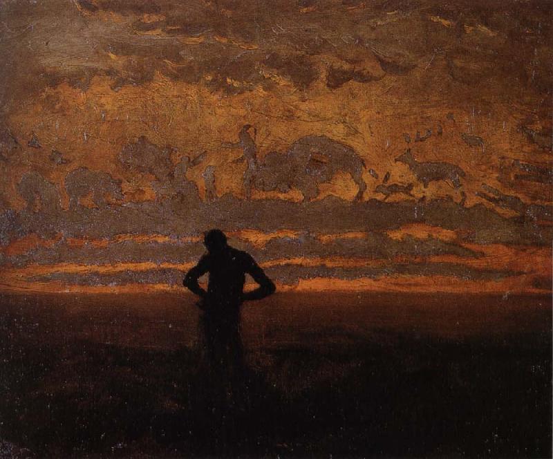 Thomas Eakins Landscape oil painting image